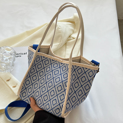 Geometrisch gemustertes Tote Bag