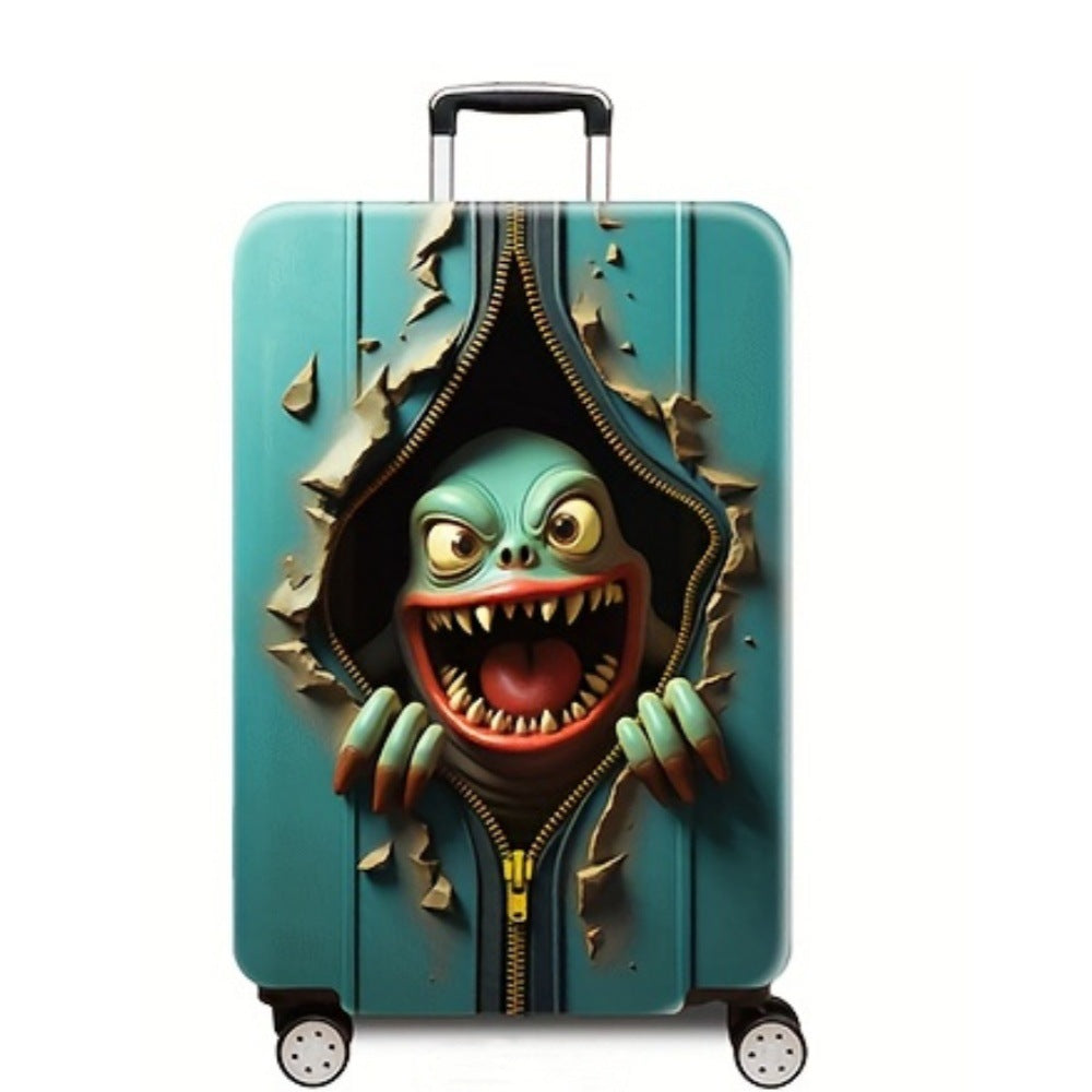Damen Hartschalenreisekoffer mit kreativem Monsterdesign Brehn