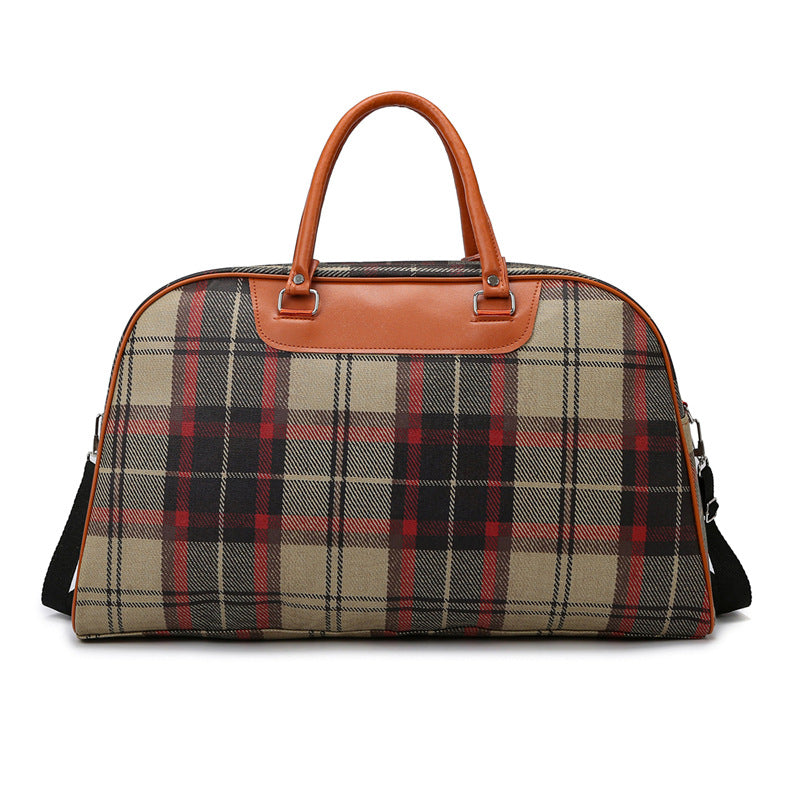 Stylische Karierte Wochenend-Tote-Tasche Brehn
