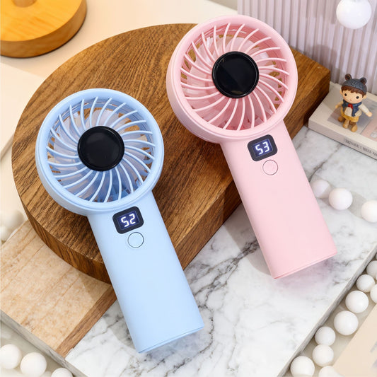 Damen Tragbarer Handventilator mit LED-Anzeige und leichtem Design Brehn