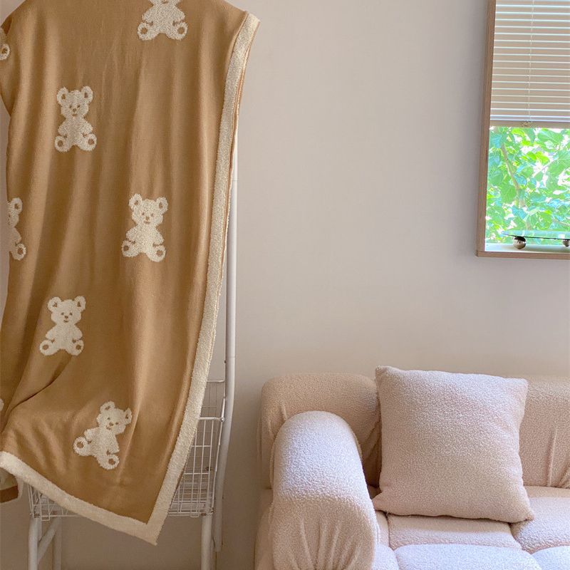 Unisex Kuscheldecke mit niedlichen Bärenmotiven Brehn