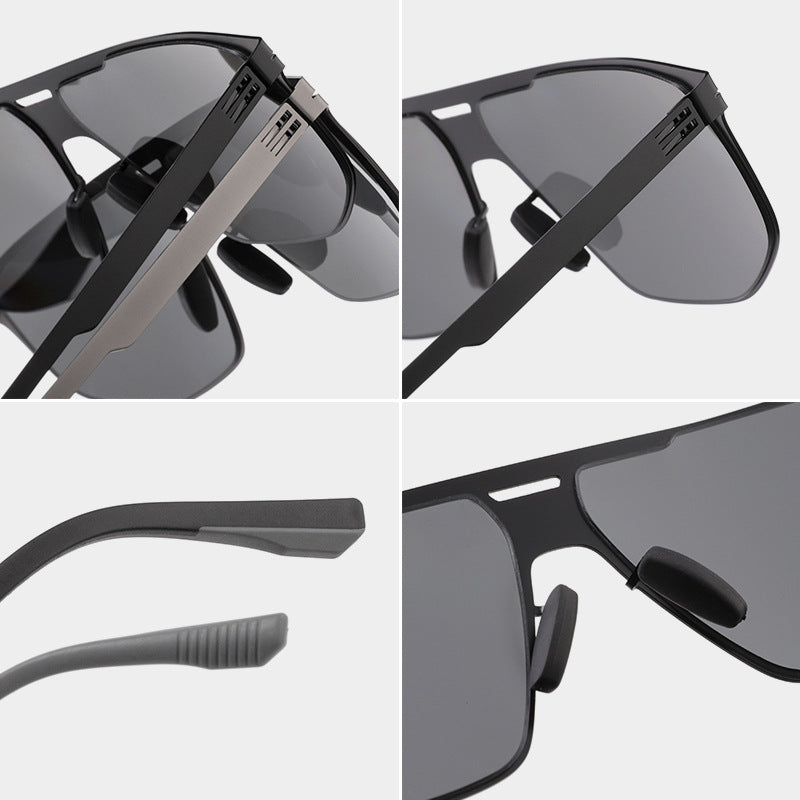 Trendy Quadrat Rahmen Sonnenbrille Brehn