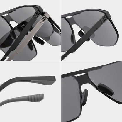 Trendy Quadrat Rahmen Sonnenbrille Brehn