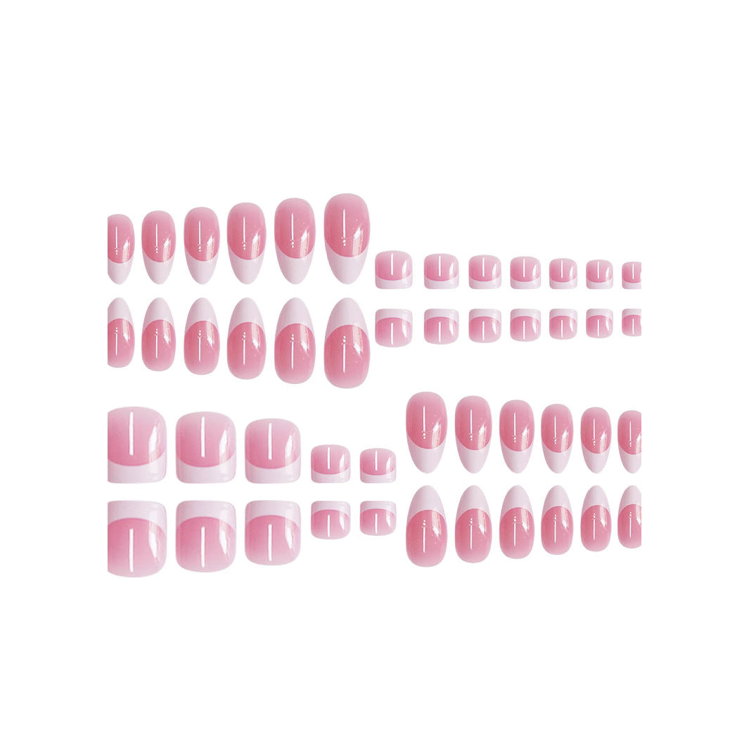 Elegante French Tip Nagelkunst Brehn