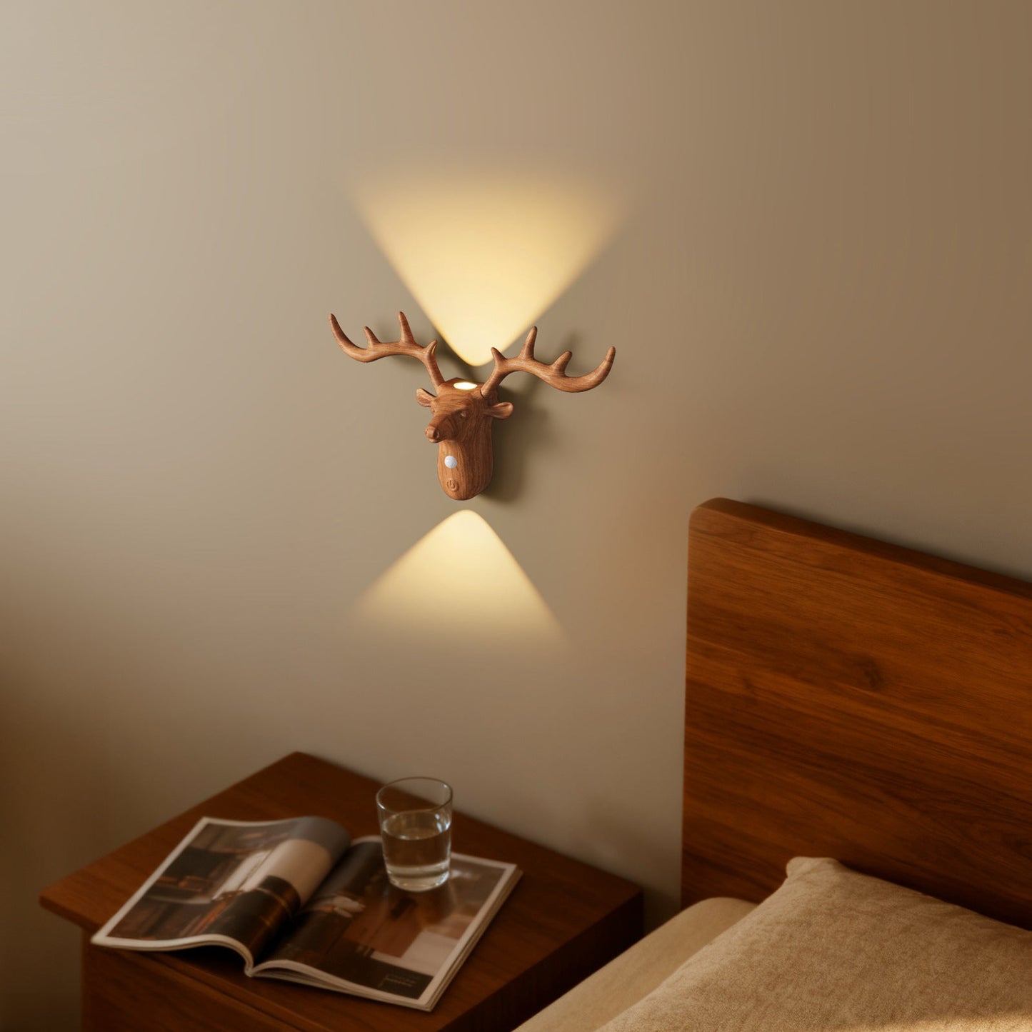 Neue LED Bewegungsmelder Nachttisch Wandlampe Wiederaufladbare Magnetische Kabellose Schlafzimmer Wandlicht