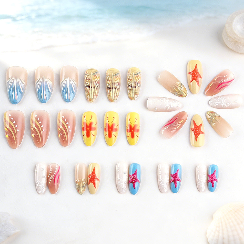 Dekoratives Press-On Nagelkunstset Brehn