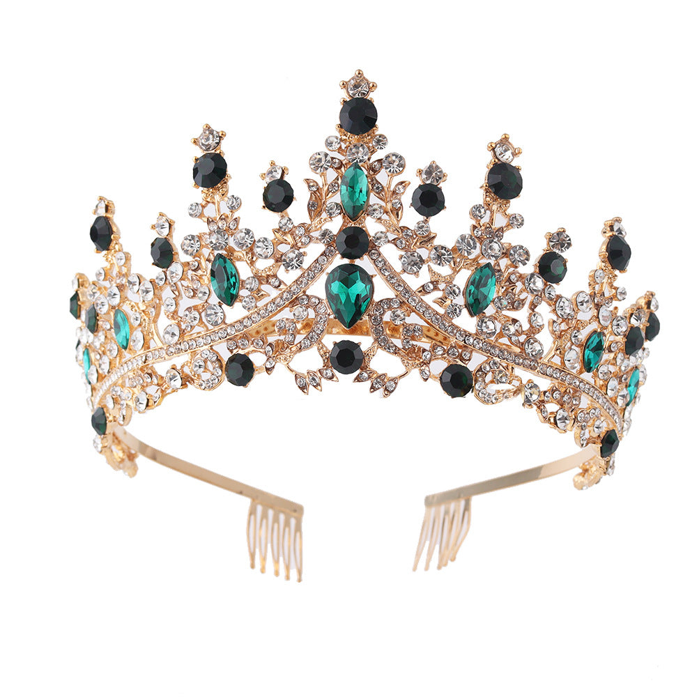 Damen Strass Tiara mit funkelnden Edelsteinen Brehn