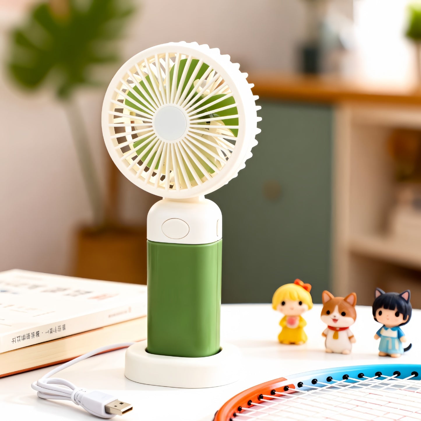 Damen Tragbarer Handventilator mit USB-Ladefunktion und ergonomischem Design Brehn