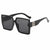 Damen Oversized-Sonnenbrille mit luxurious Detail Brehn