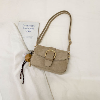 Elegante Wildleder Umhängetasche