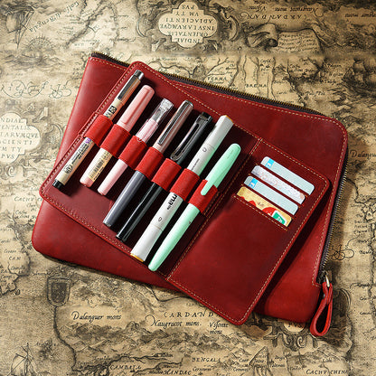Leder Stifte-Organizer