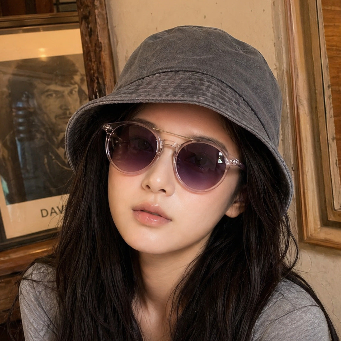 Damen modische Cat-Eye Sonnenbrille mit hochwertigem Kunststoffrahmen und polarisierten Gläsern Brehn