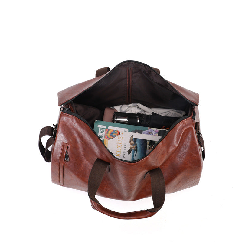 Herren Klassische Lederreisetasche Brehn