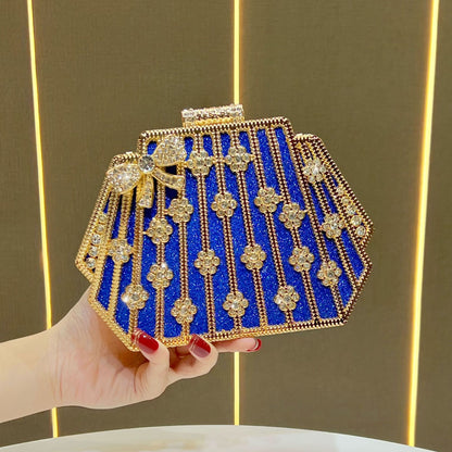 Glamouröse mit Strass verzierte Abend-Clutch