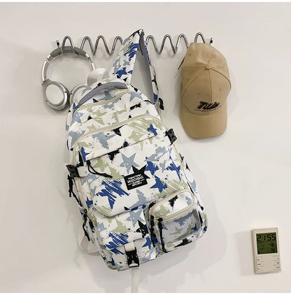 Vielseitiger Sternmuster-Rucksack Brehn