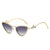 Glamouröse Cat-Eye-Sonnenbrille mit Kristallakzenten Brehn