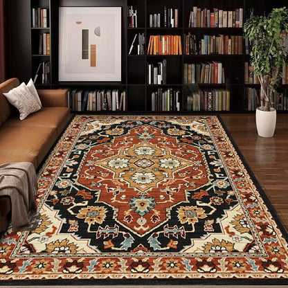 Vintage-inspirierter geometrischer Teppich