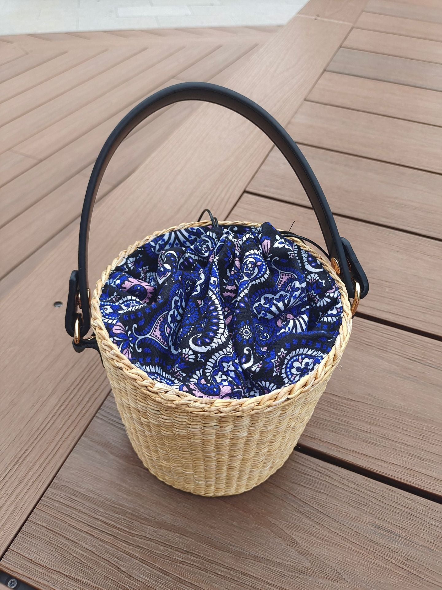 Bohemian Chic Geflochtene Korbtasche Brehn