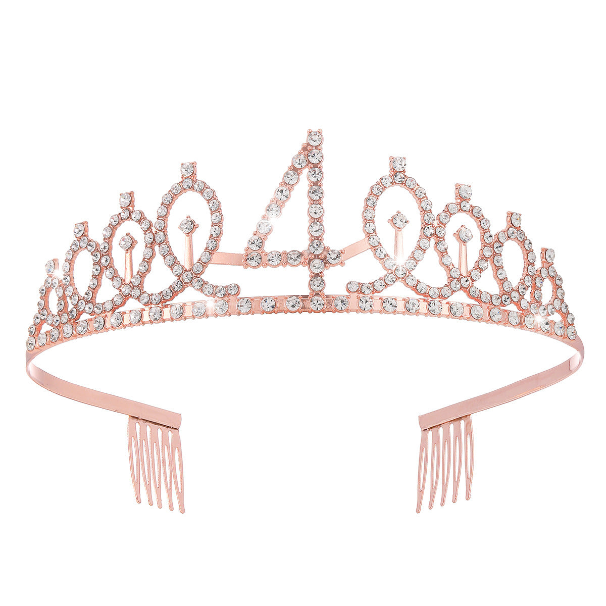 Damen Kristallverzierte Tiara mit elegantem Design Brehn