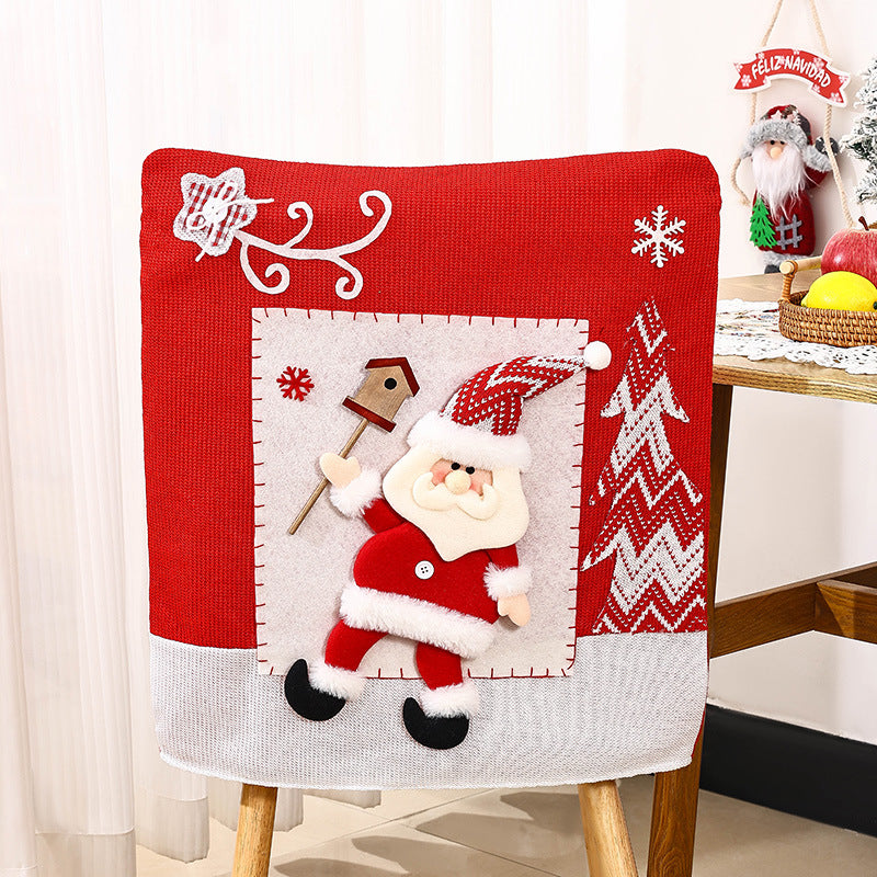 Festliche Stuhlüberzüge mit Weihnachtsmotiv Brehn