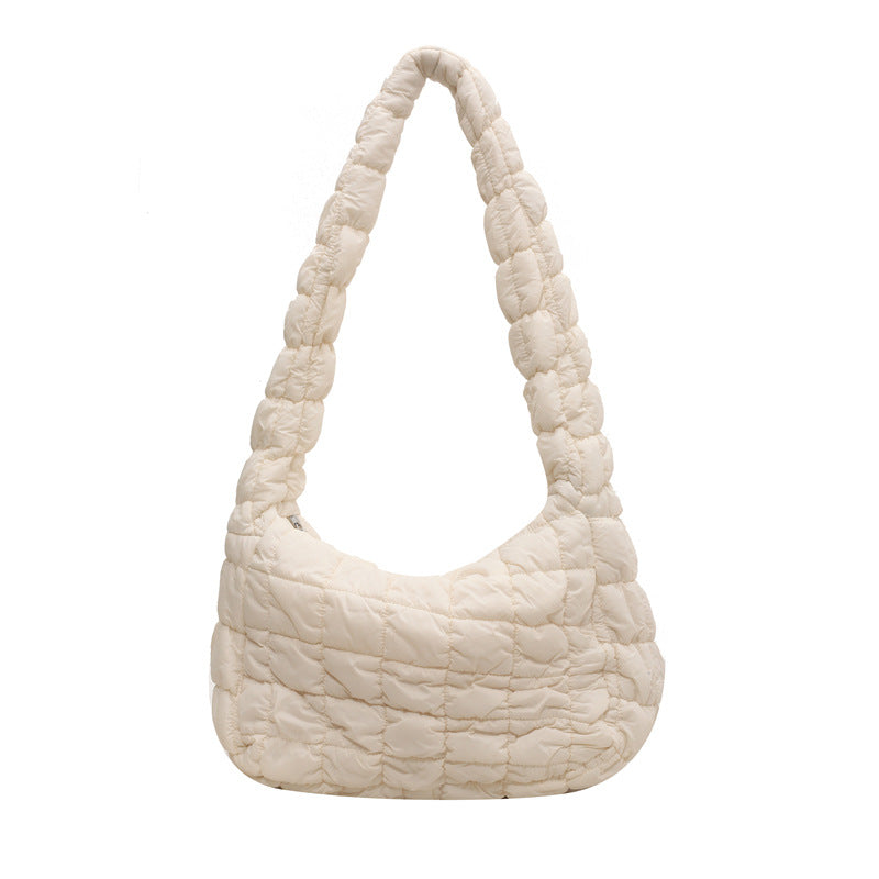 Texturierte gesteppte Schultertasche Brehn