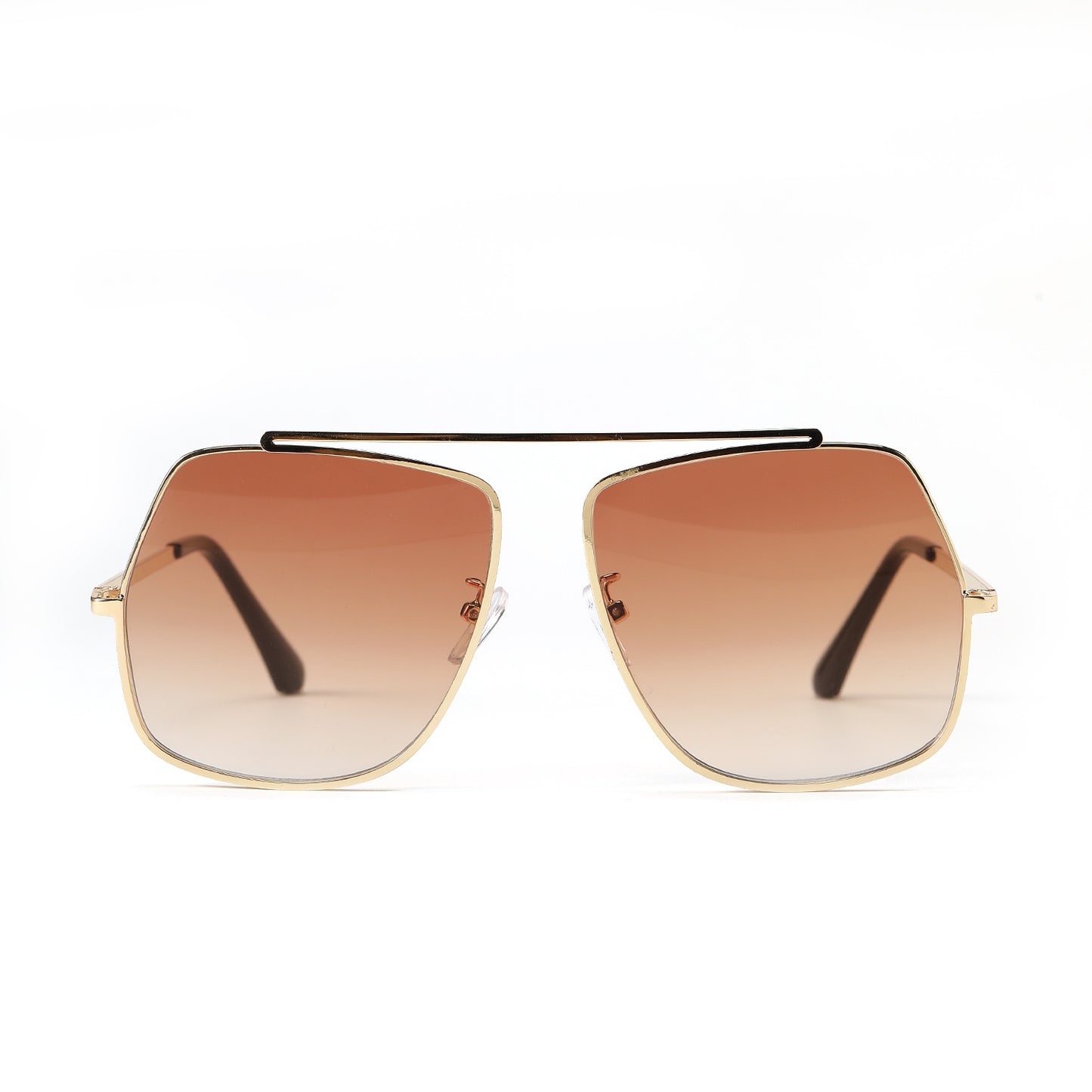Damen polygonale Sonnenbrille mit elegantem, hochmodernem Rahmen Brehn