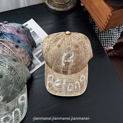 Damen Zerrissene Denim Verstellbare Baseballmütze Brehn