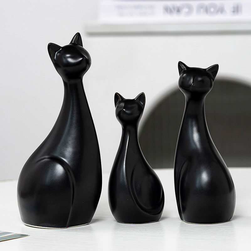 Dekorative Keramik Katze Brehn