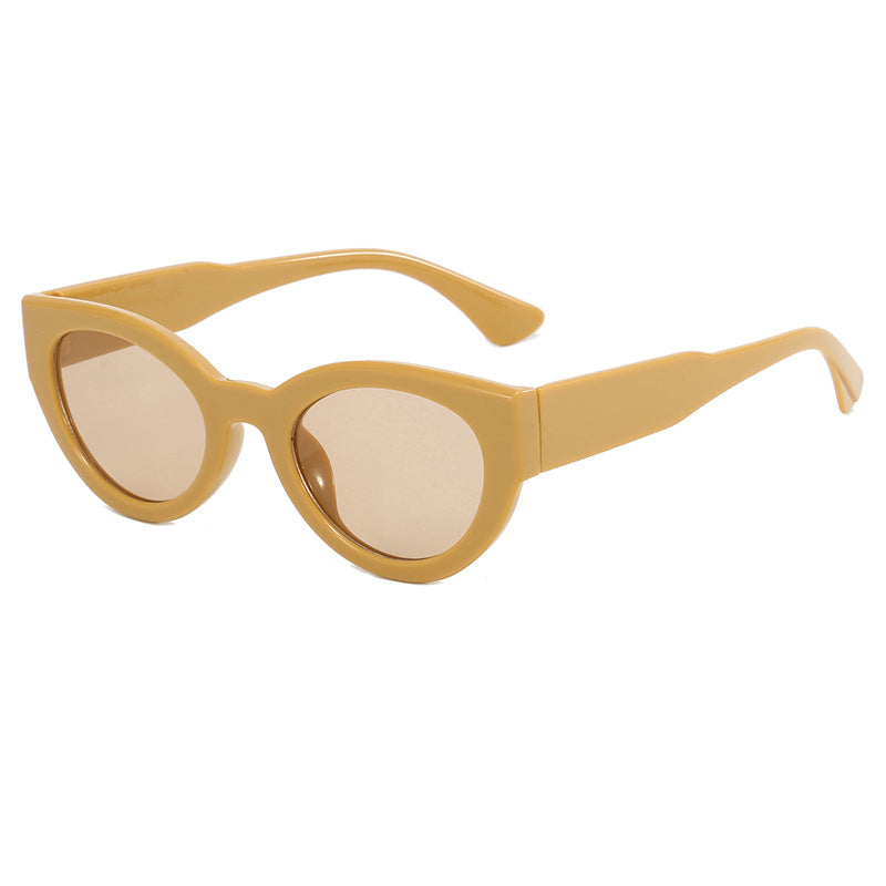 Damen modische quadratische Sonnenbrille mit verspiegelten Gläsern Brehn
