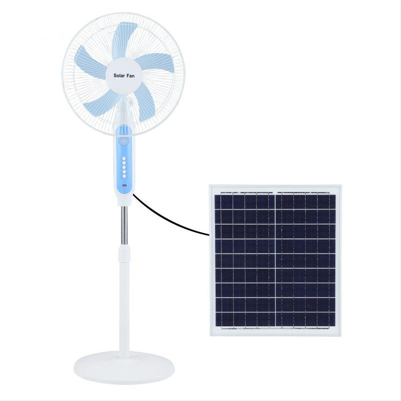 Unisex Solarbetrieben Standventilator mit verstellbarem Neigungswinkel und effizienten Lüfterblättern Brehn