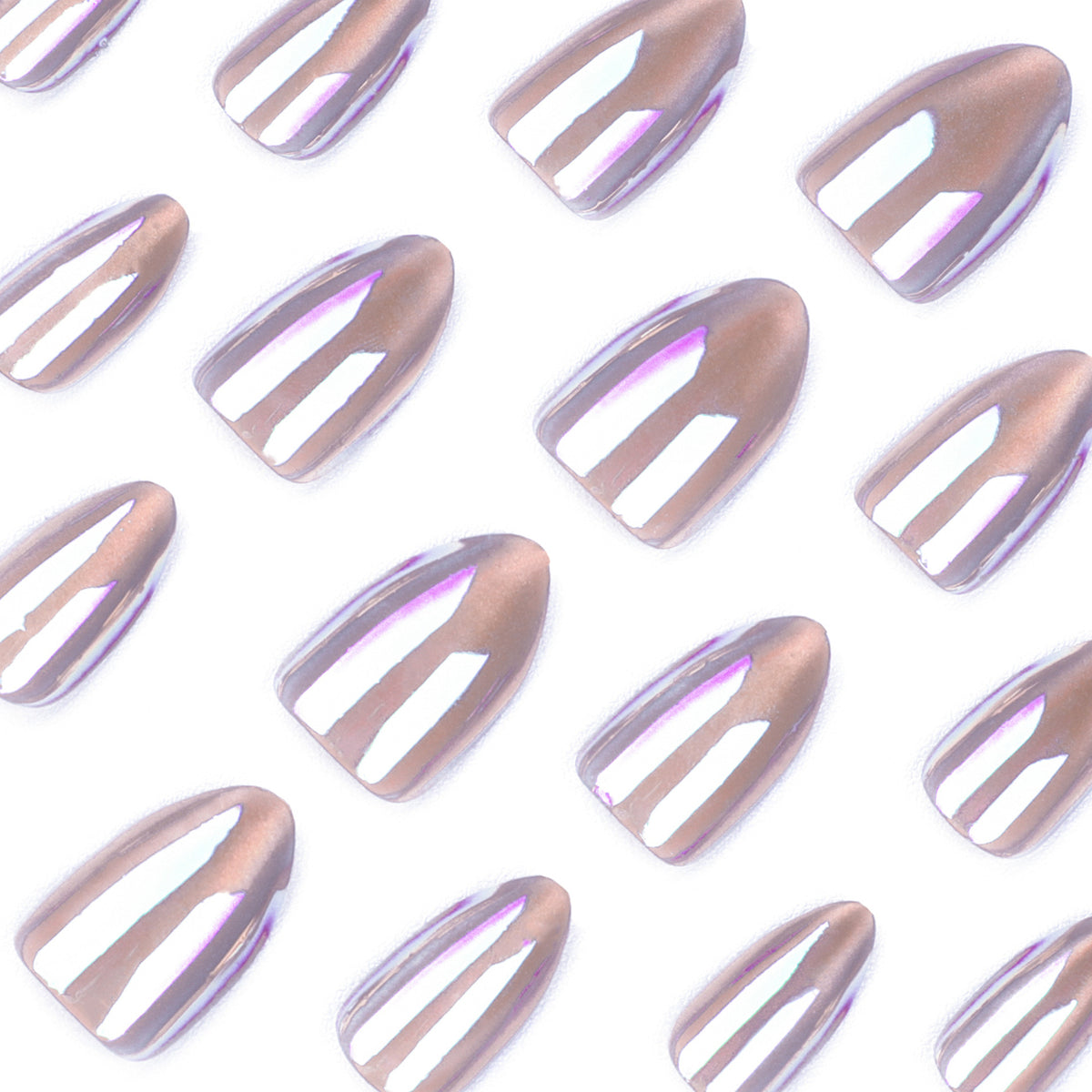 Kunstvolle Nagelkunst mit holografischem Effekt Brehn
