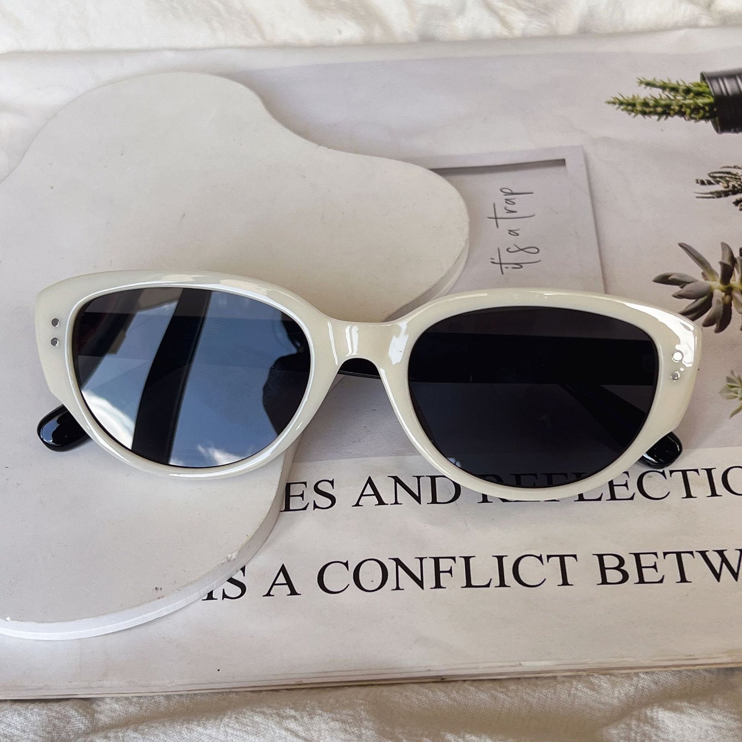 Cat-Eye Rahmen Sonnenbrille Brehn