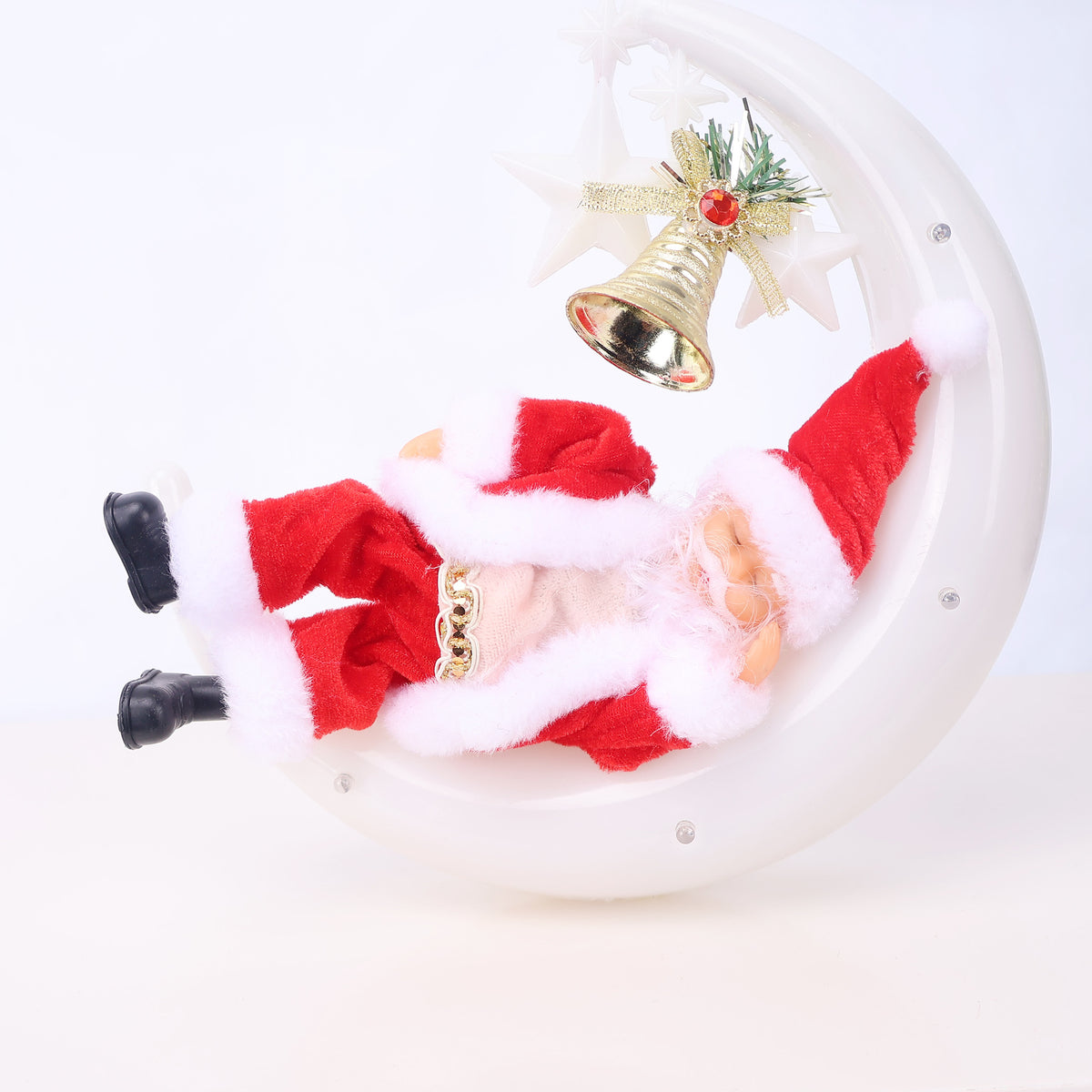 Dekorative Weihnachtsmannfigur mit Süßigkeit