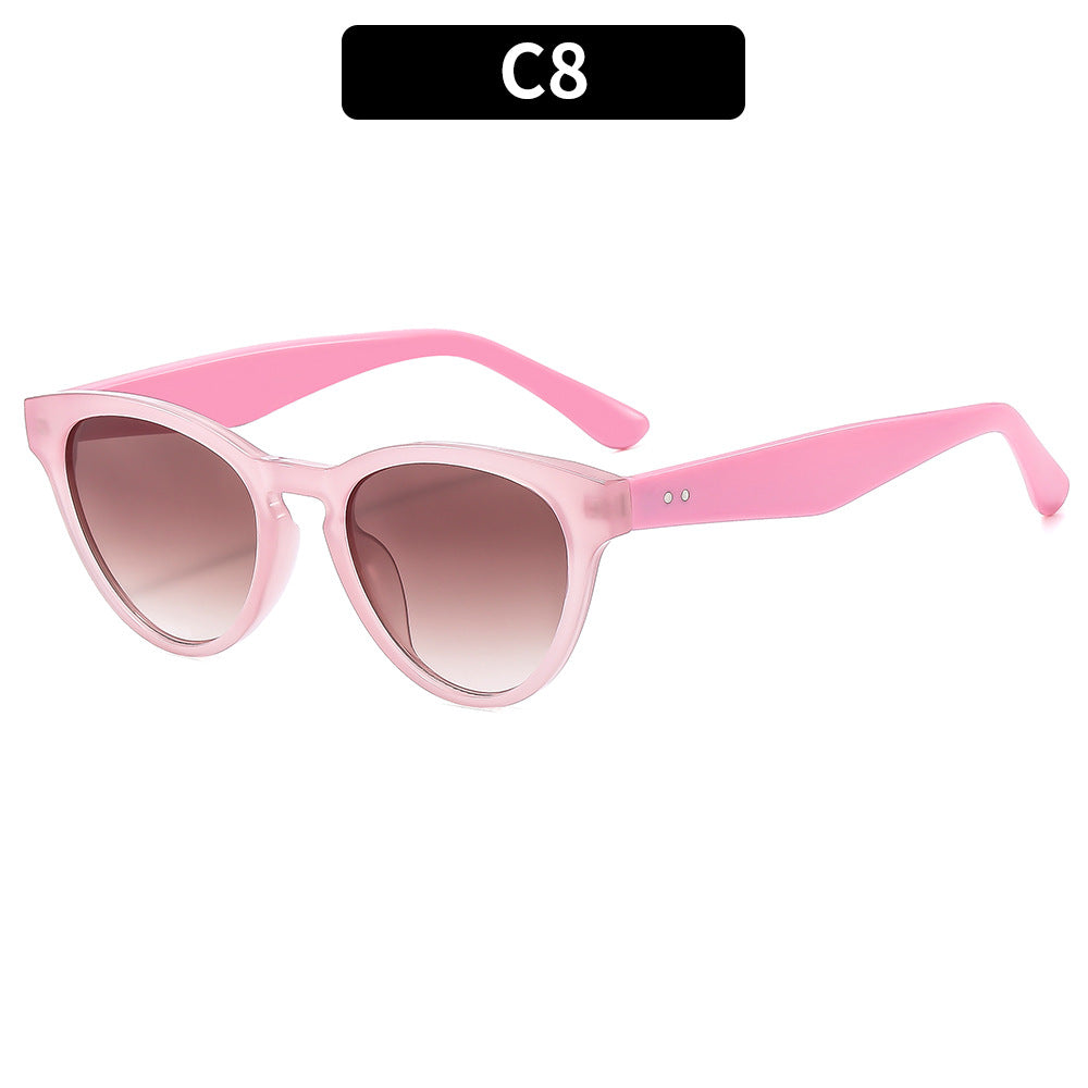 Vintage-inspirierte Katzenaugen-Sonnenbrille Eleganter Stil
