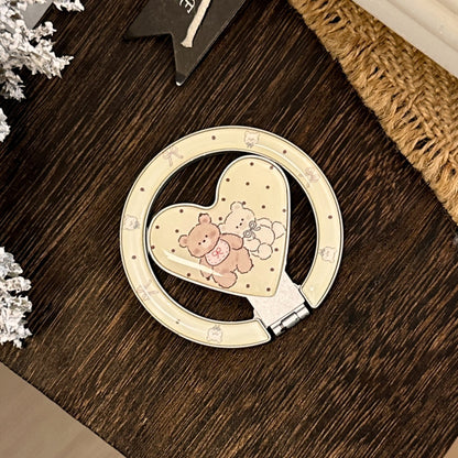Handspiegel im herzförmigen Design mit niedlichem Bärenmotiv Brehn