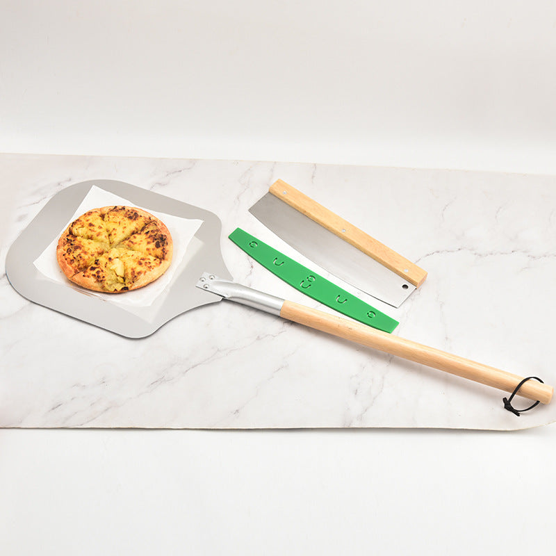 Holzgriff lange Reichweite Aluminium Pizzaschaufel Brehn
