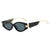 Damen elegante Cat-Eye Sonnenbrille mit goldenen Akzenten Brehn