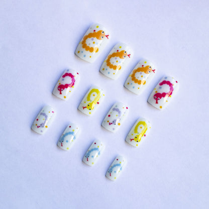 Verspielt Raupe-Themen Nagelkunstset