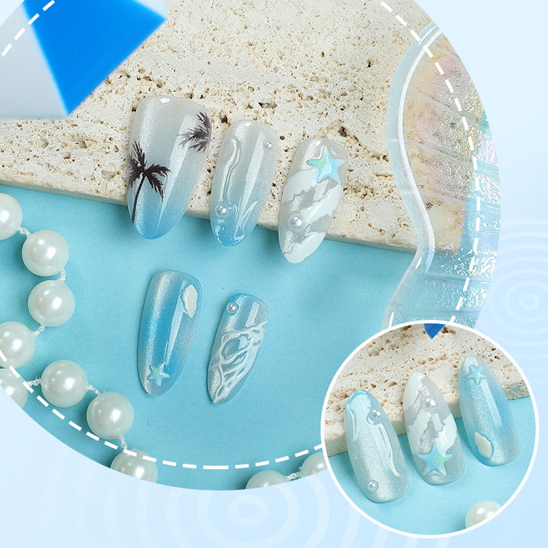 Küstenparadies Press-On Nagelkunst Brehn