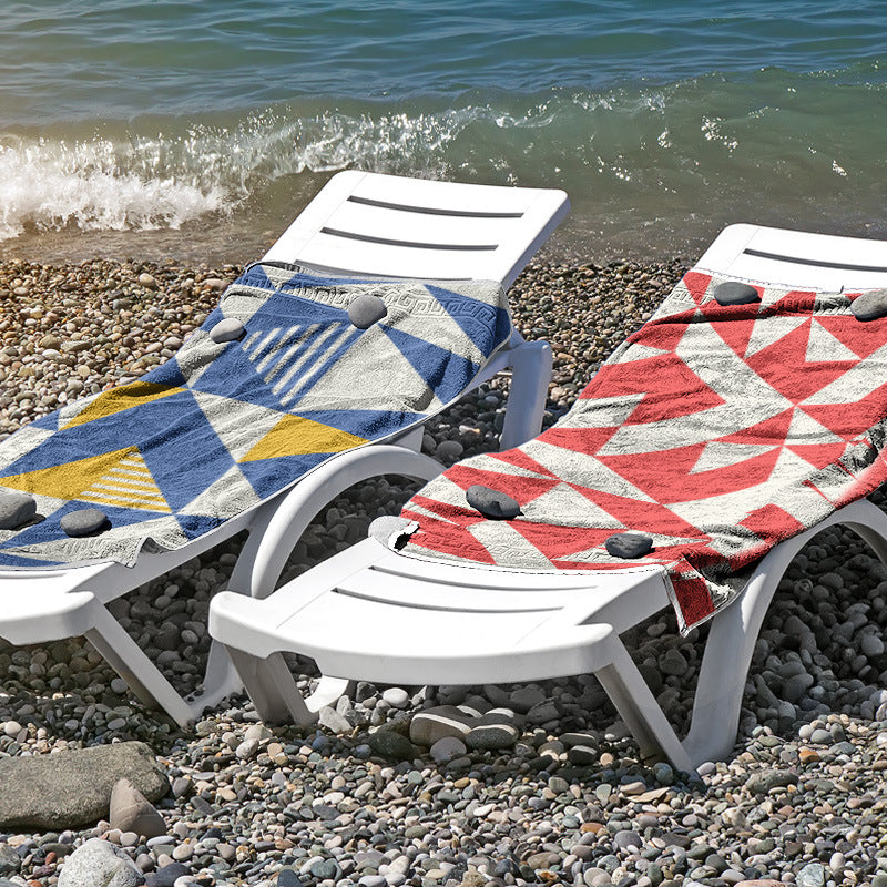 Strandtuch aus hautfreundlicher Mikrofaser mit kreativem Mustermix Brehn