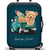 Unisex nan Kinder Trolley Koffer mit niedlichem Teddybär-Design, Hartschale, Teleskopgriff und vier lenkbaren Rollen Brehn