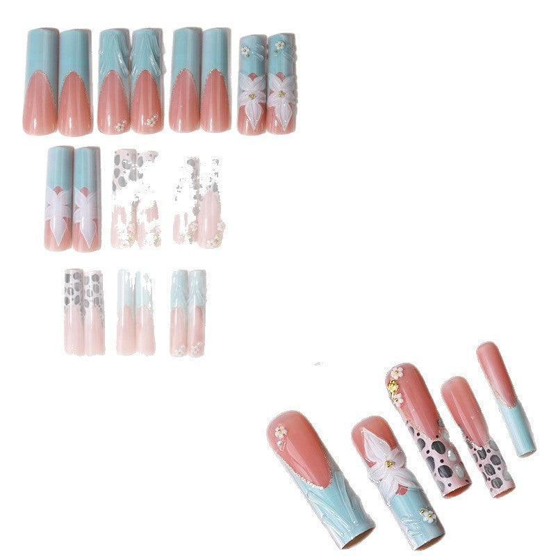 Künstlerisches Press-on-Nageldesign-Set Brehn
