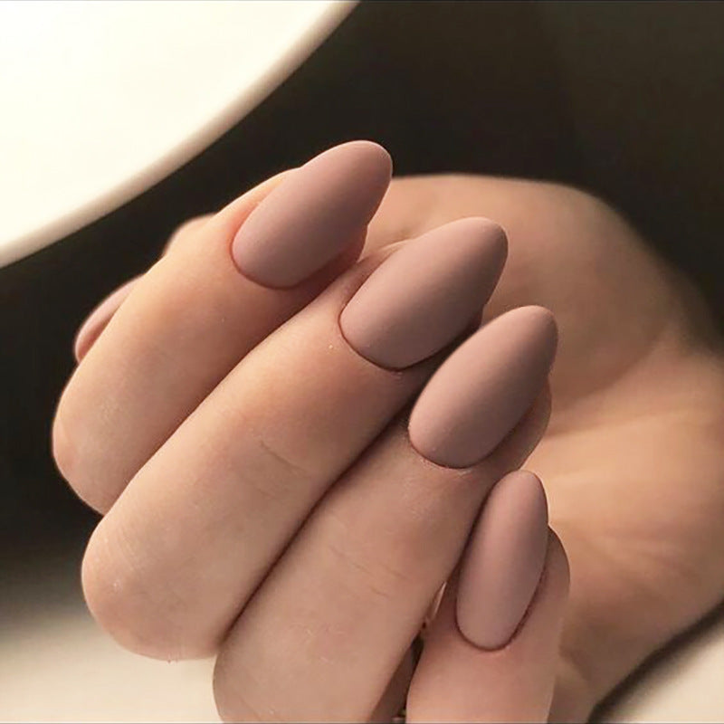 Matte Mandel-förmige Press-On Nagelspitzen Brehn