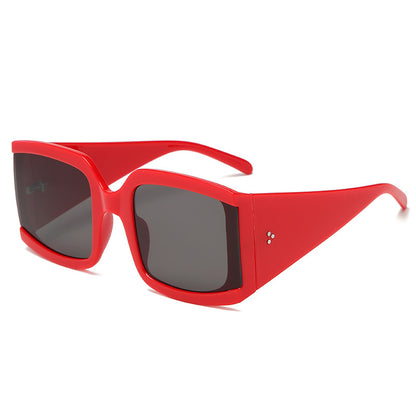 Damen oversized Sonnenbrille im modernen minimalistischen Stil Brehn