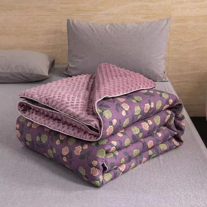 Umkehrbare Texturierte Minky- und Jacquard-Decke