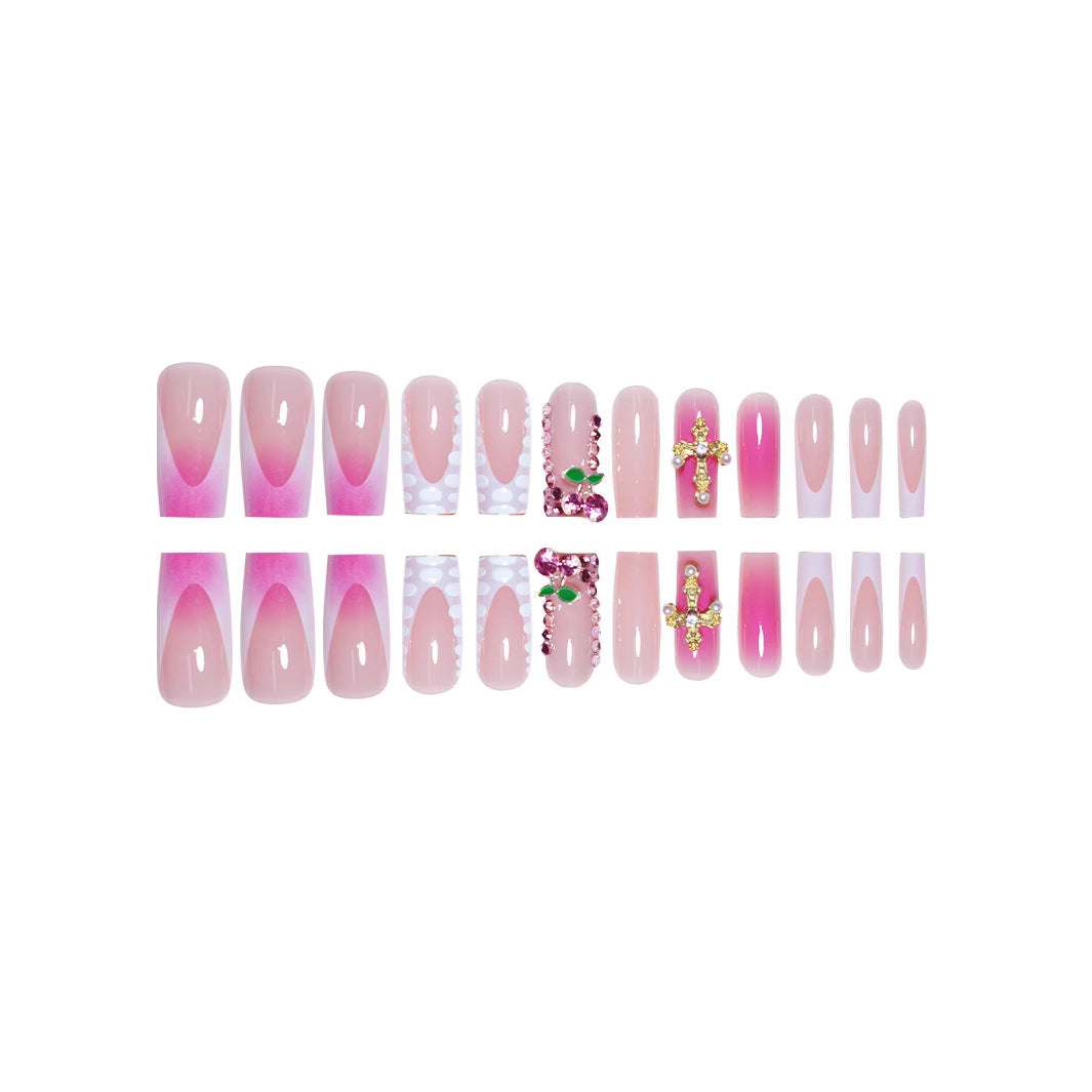 Glamouröse Strass-beglitterte Nagelkunstverlängerungen Brehn