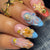 Ozean-inspiriertes Druck-Nagelkunstdesign Brehn