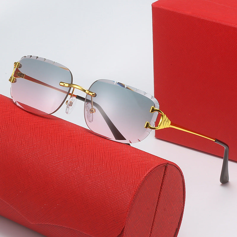 Damen Designer-Sonnenbrille mit einzigartig geformtem Rahmen und UV-Schutz Brehn