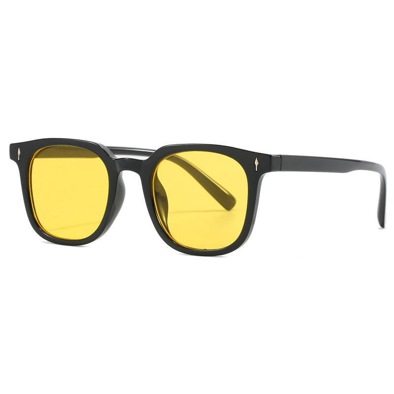 Damen modische quadratische Sonnenbrille mit langlebigem Kunststoffrahmen Brehn