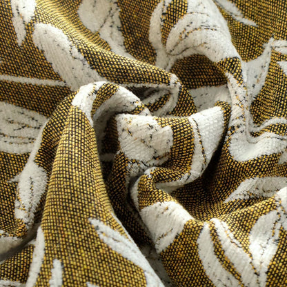 Quadratischer Dekorativer Kissenbezug mit großem Blumen‑Jacquard und samtigem Rückteil Brehn